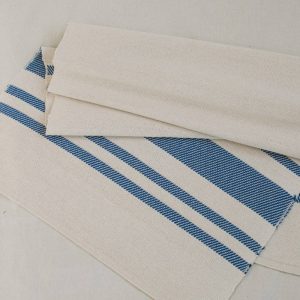 Caminho de mesa Tecedeira Risca Azul