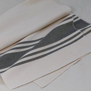 Caminho de mesa Tecedeira Risca Preta