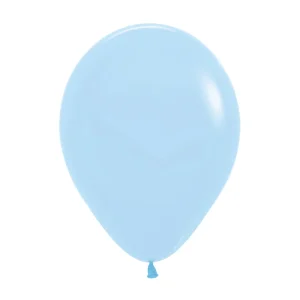 Saco 50 Balões Biodegradáveis Azul Bebé 30cm