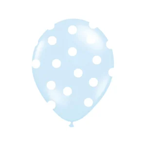 Balão Azul com Bolinhas 30cm