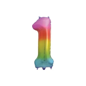 Balão Número 86cm Arco-Íris