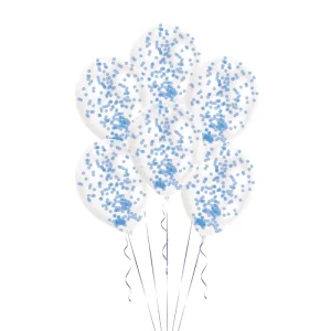 Balões Confetti Azuis 30cm