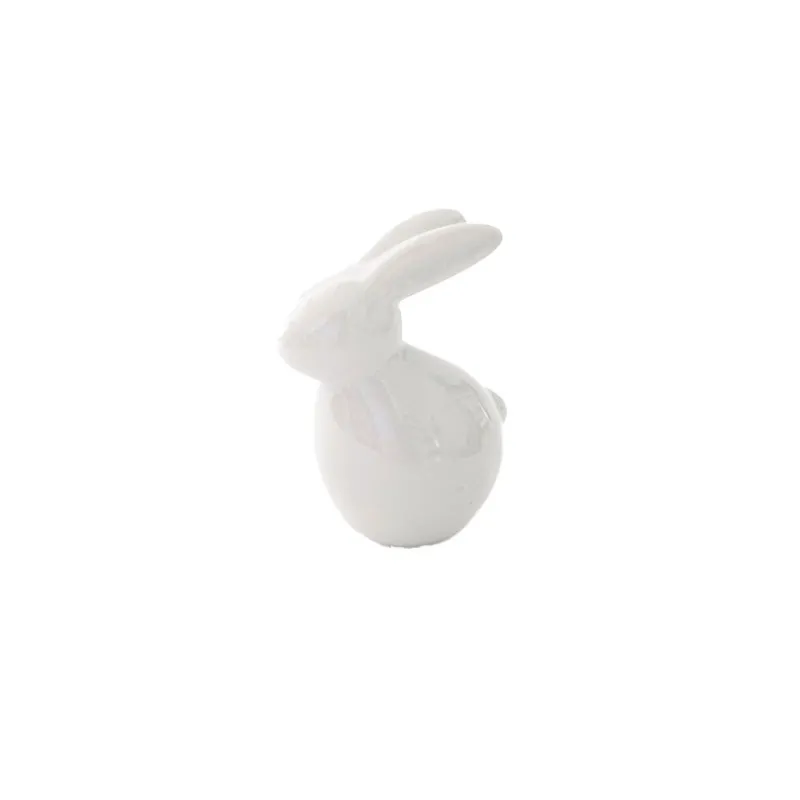 Coelho em Cerâmica Branco 7,5cm - Image 2