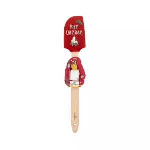 Conjunto Espátula Merry Christmas e Cortador Vela